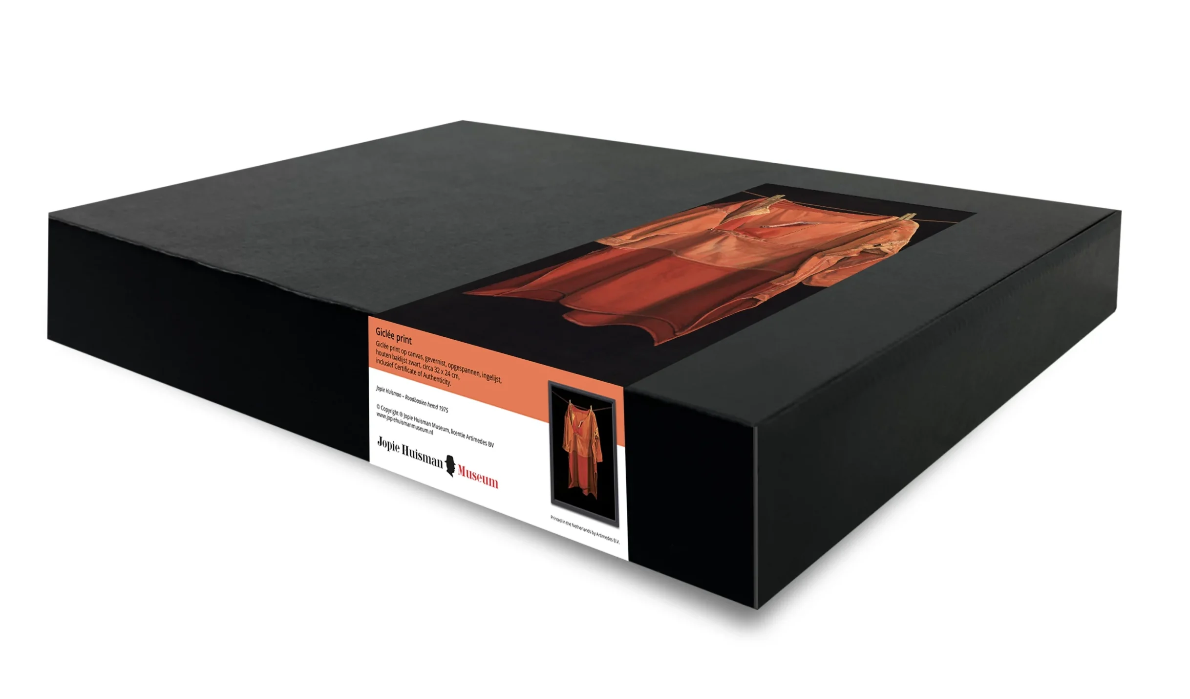 Roodbaaien hemd in cadeauverpakking