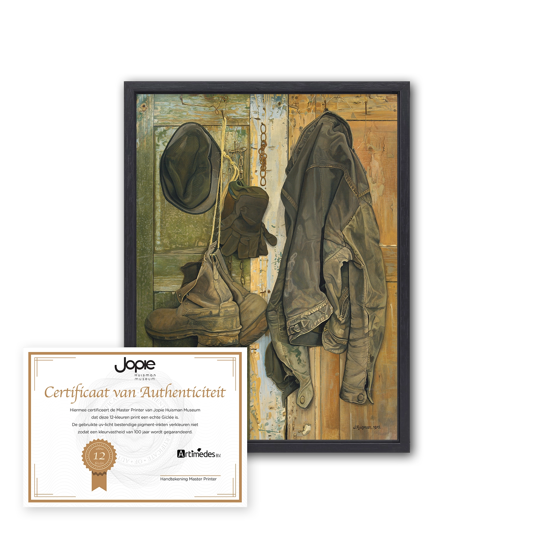 Stilleven met leren jas van Jelmer in cadeauverpakking - Afbeelding 2